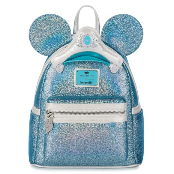 Disney Cruise Line Loungefly Mini Backpack - 25th Anniversary - Shimmering Seas - Picture 13 of 16